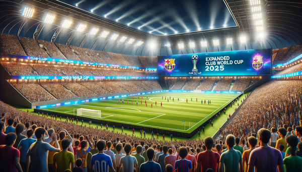Club world cup final with cheering crowd