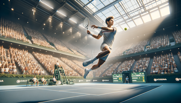 Jiri Lehecka during a tennis match