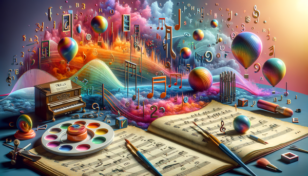Musician playing a trill on a piano