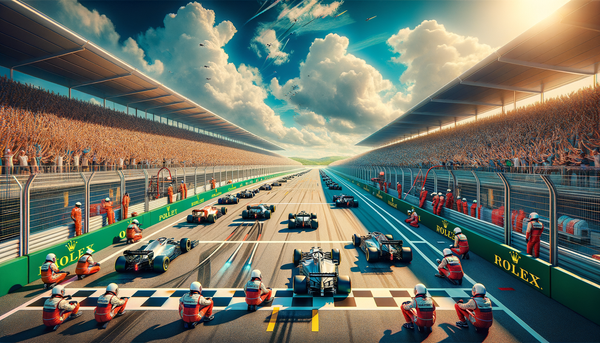 Cars on a racing track during the Formula 1 Miami Grand Prix