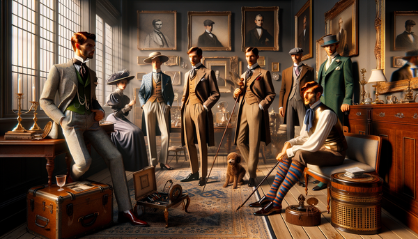 Elegantly dressed individuals representing dandyism