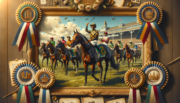 A collage of Triple Crown Winner horses