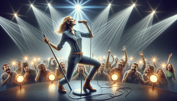 Chloe Fineman performing on stage