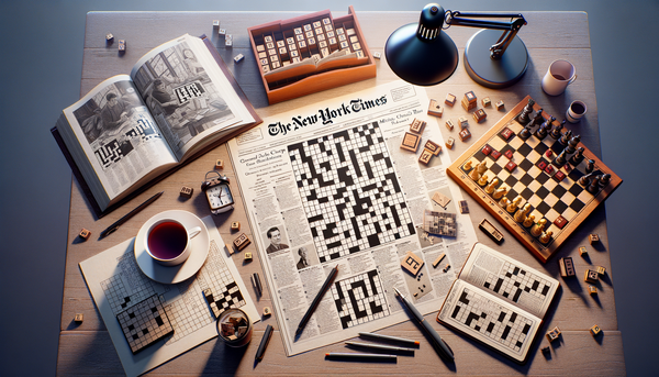 Image of a crossword puzzle being solved