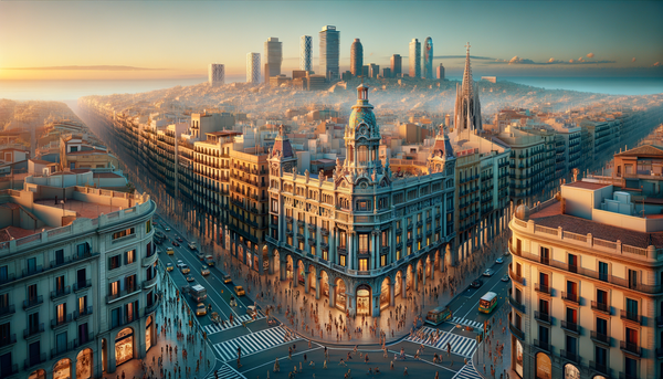 Barcelona cityscape showcasing its architectural heritage