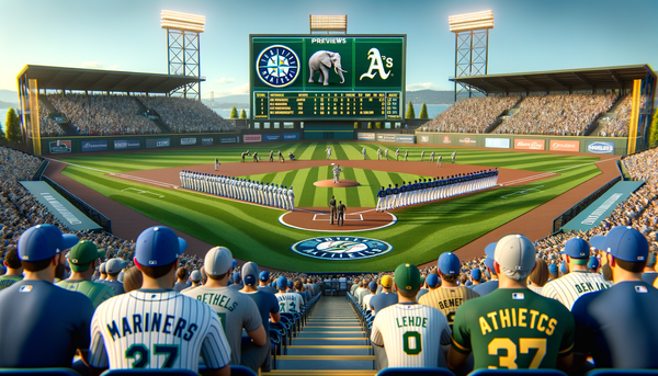 Seattle Mariners vs Oakland Athletics at a stadium