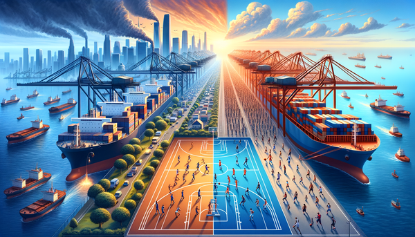 Collage of New York Knicks players and shipping containers