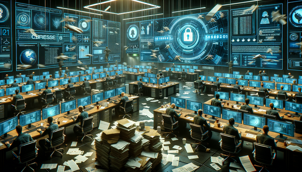 Abstract digital lock depicting cybersecurity