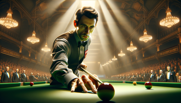 Mark Williams playing snooker
