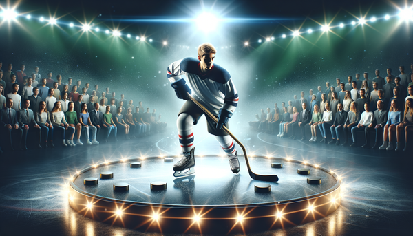 Gavin McKenna playing ice hockey.