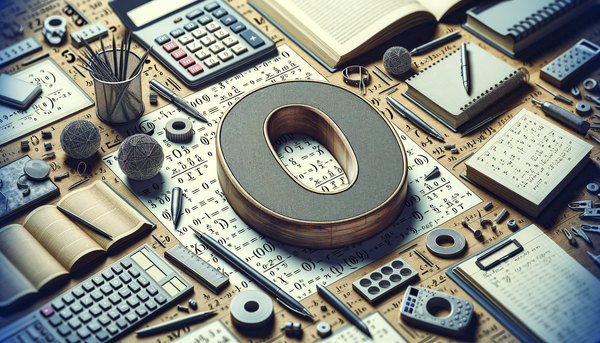 An abstract image representing the concept of zero in mathematics