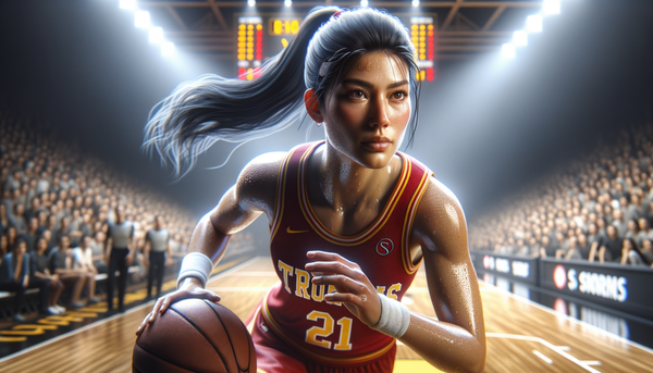JuJu Watkins playing basketball