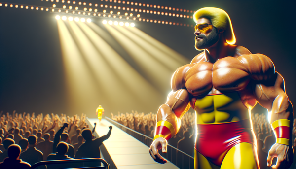 Hulk Hogan's new look with a two-toned beard and sunglasses