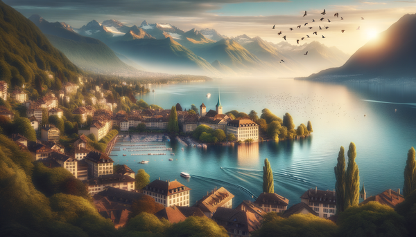 A scenic view of Lake Geneva
